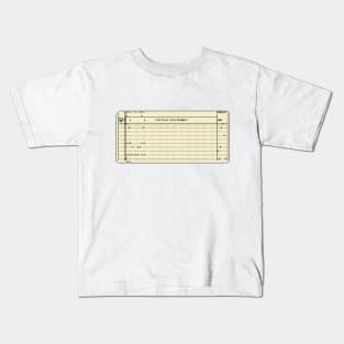 Pixel Punch Card Kids T-Shirt